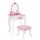 Heart Wooden Dresser Set With Accessiries - ხის საბავშვო ტრილიაჟი აქსესუარებით