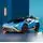 Lamborghini Hurricane Drift Car Blue - ელექტრო მანქანა კაუჩუკის საბურავებით და ტყავის სავარძლით, 4 image