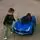 Ferrari Electric Car Painting Blue - ელექტრო მანქანა