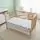 Yuar Baby Fitted Bedsheet 60x120x20cm White Hearts - ახალშობილის საწოლის ზეწარი