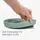 KikkaBoo Divided plate with suction base Platinum Silicone Sage - საბავშვო ჭურჭლის ნაკრები, 4 image