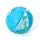 Bestway 31036 Designer Beach Ball Blue - წყლის გასაბერი ბურთი
