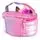 Girabrilla Puffer unicorn case Magenta -კოსმეტიკის ჩანთა, 2 image