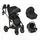 Cangaroo Baby stroller 4 in 1 Eggo Caviar-black - საბავშვო ეტლის კომპლექტი