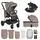 Moni Baby stroller 4 in 1 Merci Beige - საბავშვო ეტლის კომპლექტი