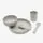 KikkaBoo Feeding set 5 pcs Platinum Silicone Sand - საბავშვო ჭურჭლის ნაკრები, 3 image