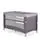 Cangaroo Folding Cot Next Level Grey - საბავშვო ორ დონიანი საწოლ-მანეჟი საჩუქრად მატრასი, 3 image