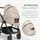KikkaBoo Modena 4in1 With Carrycot Beige საბავშვო ეტლის კომპლექტი + საჩუქარი პორტატული საწოლი, 11 image
