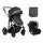 KikkaBoo Darling Dark Grey 3in1 2024 With I-Size Car Seat  საბავშვო ეტლის კომპლექტი + საჩუქარი ელექტრო შეზლონგი, 2 image