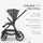 KikkaBoo Modena 4in1 With Carrycot Dark Grey საბავშვო ეტლის კომპლექტი + საჩუქარი მანეჟი, 11 image