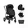KikkaBoo Modena 4in1 With Carrycot Black საბავშვო ეტლის კომპლექტი + საჩუქარი პორტატული საწოლი, 27 image