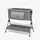 KikkaBoo 2in1 bedside crib and highchair Sleat Me Grey - ახალშობილის საწოლი/სკამ-მაგიდა, 3 image