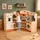 Wooden Corner Kitchen Playset With Accessories - საბავშვო ხის კუთხის სამზარეულო, 2 image