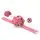 Pull Back Pink Car with Watch - საბავშვო საათი სათამაშო მანქანით, 3 image
