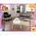 KikkaBoo Jammy Black, White, Grey საკვები სკამ-მაგიდა