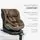 KikkaBoo i-Twist i-Size 2026 Coffee - მანქანის სავარძელი (ქარსითი), 5 image