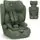 KikkaBoo 76-150 cm i-Pass i-Sizde Army Green - მანქანის სავარძელი (ქარსითი)
