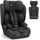 KikkaBoo 76-150 cm i-Pass i-Sizde Black - მანქანის სავარძელი (ქარსითი)