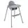 KikkaBoo Highchair 2in1 Oaty Grey - საკვები სკამ-მაგიდა
