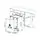 ჭურჭლის სარეცხი მანქანა BEKO BDFN35620W b100, 5 image