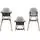 Graco High Chair 3In 1 Presti Steeple Grey - საკვები სკამ-მაგიდა
