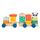 Tooky Toys Wooden Stacking Train - ხის განსავითარებელი სათამაშო მატარებელი