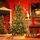 Christmas Tree With Mixed Silicone Needles, Lights, Pine Cones And Berries PE+PVC 210 CM  - ნაძვის ხე შერეული სილიკონის წიწვებით განათებით,გირჩით და კენკრით