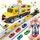 Super Size Yellow Truck With Cars  - სათამაშო გადამზიდი მანქანა, 5 image