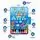 Piano And Jazz Play Mat Blue - საბავშო განსავითარებელი ხალიჩა, 4 image