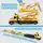 Super Size Yellow Truck With Cars  - სათამაშო გადამზიდი მანქანა, 6 image