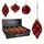 Ruby Velvet Drop Hanging Decoration - ნაძვის ხის სათამაშო, 2 image