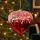 Red Crystal Cascade Heart Hanging Decoration - ნაძვის ხის სათამაშო