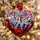 Red Confetti Heart Christmas Hanging Decoration - ნაძვის ხის სათამაშო, 2 image
