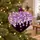 Purple Crystal Cascade Heart Hanging Decoration - ნაძვის ხის სათამაშო