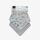 KikkaBoo Muslin bibs set 2pcs Dreamy Fields Grey - საბავშვო წინსაფრები, 3 image