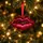 Ruby Christmas Kiss Hanging Decoration - ნაძვის ხის სათამაშო