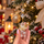 Golden Hearts Cherub Hanging Decoration - ნაძვის ხის სათამაშო