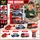Multifuncion Fire Rescue  3 in 1 With Sound And Light Set - სათამაშო მანქანების ნაკრები
