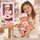 Moni Toys Doll Lovely Baby Pink Dress 30 cm სათამაშო თოჯინა