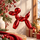 Ruby Balloon Dog Hanging Decoration - ნაძვის ხის სათამაშო, 2 image