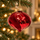 Crimson Velvet Twist Hanging Decoration - ნაძვის ხის სათამაშო