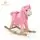 Cangaroo-ს ფუმფულა სარწეველა ცხენი Plush rocking horse Rose WJ-001 Pink