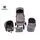 KikkaBoo UGO Dark Grey Melange 4in1 საბავშვო ეტლის კომპლექტი