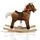 Cangaroo-ს ფუმფულა სარწეველა ცხენი Plush rocking horse Chipper coffee WJ-001, 5 image