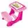 Pilsan-ის სასწავლო მაგიდა 03 433 HANDY STUDY DESK Pink