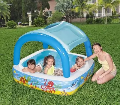 Bestway 52192 Beach Buddy Shaded Play Pool - გასაბერი აუზი, 2 image