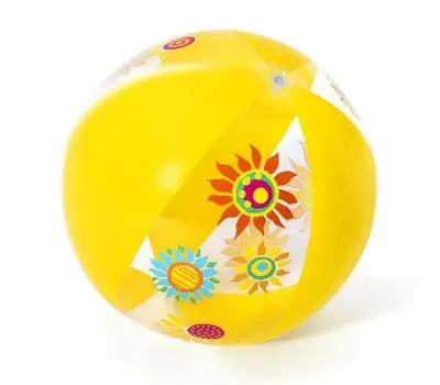 Bestway 31036 Designer Beach Ball Yellow - წყლის გასაბერი ბურთი
