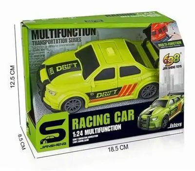 Racing Car With Light And Sound Green - სათამაშო მანქანა განათებით და ხმოვანი ფუნქციით