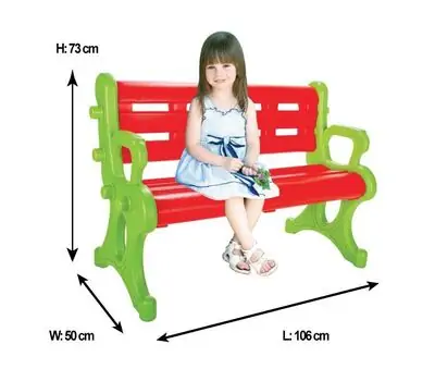 Pilsan-ის საბავშვო ეზოს სკამი 06 143 CHILD BENCH