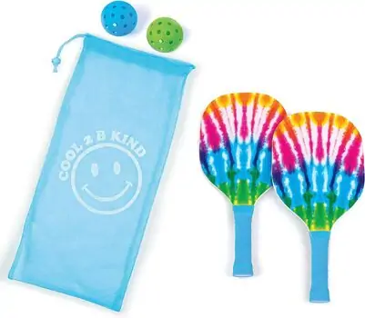 Make It Real 3C4G Tie Dye 2 Person Pickleball Set 21016MR სათამაშო პიკლბოლი, 4 image